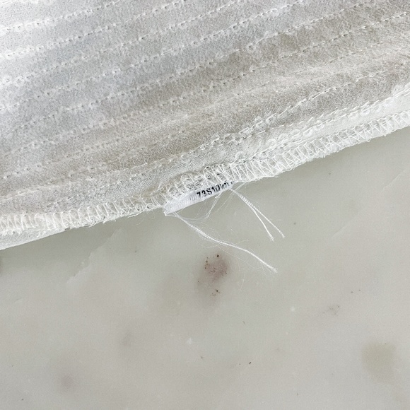 Marciano by Guess, Leanna Sequin Top in Silver & Vanilla - Picture 12 of 15